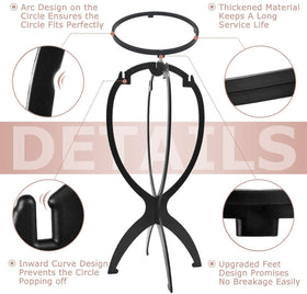 Dreamlover wig stand with hats displayed on it