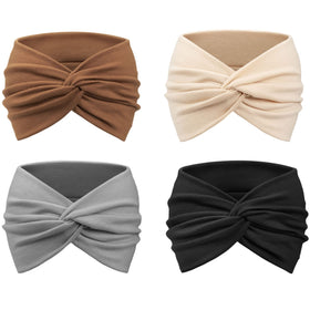 DRESHOW Turban Headband variety of colours laid out