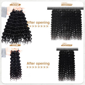 DRESSMAKER Human Crochet Hair 18 Inch Deep Wave installation process