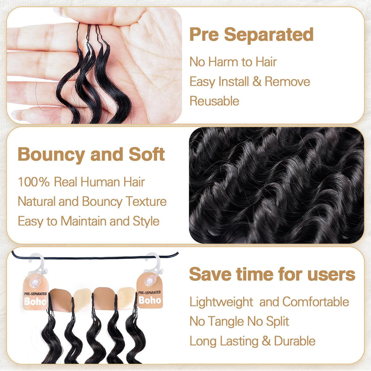 DRESSMAKER Human Crochet Hair 18 Inch Deep Wave packaging