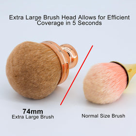 DRIPOO Extra Large Body Makeup Brush in drawstring bag