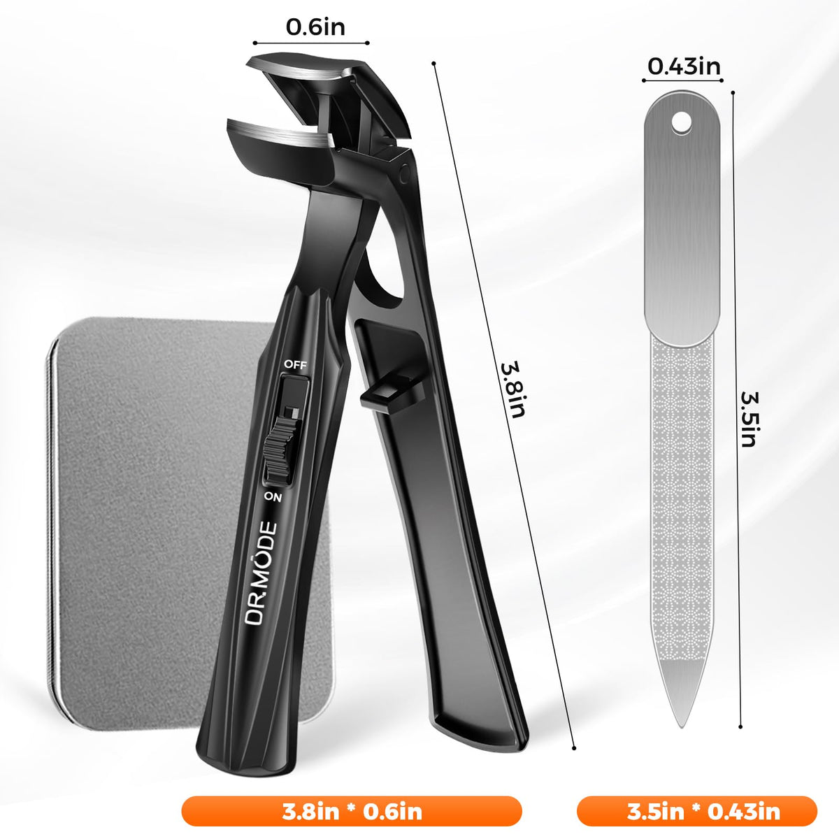 DRMODE Toenail Clippers in hand