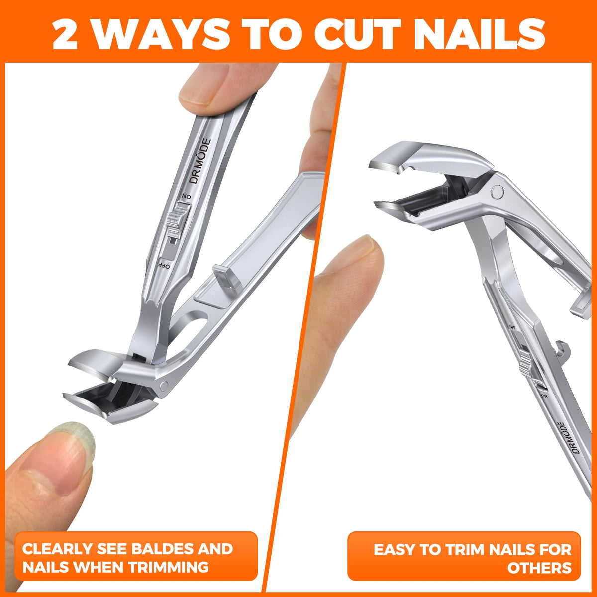 DRMODE Toenail Clippers on a clean surface