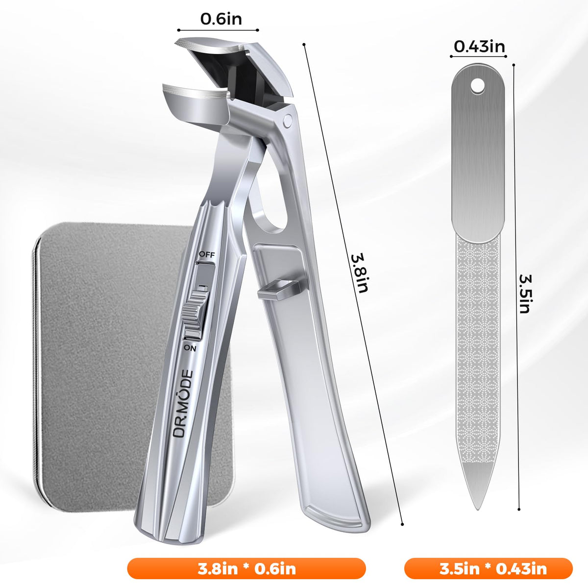 DRMODE Toenail Clippers packaging front view