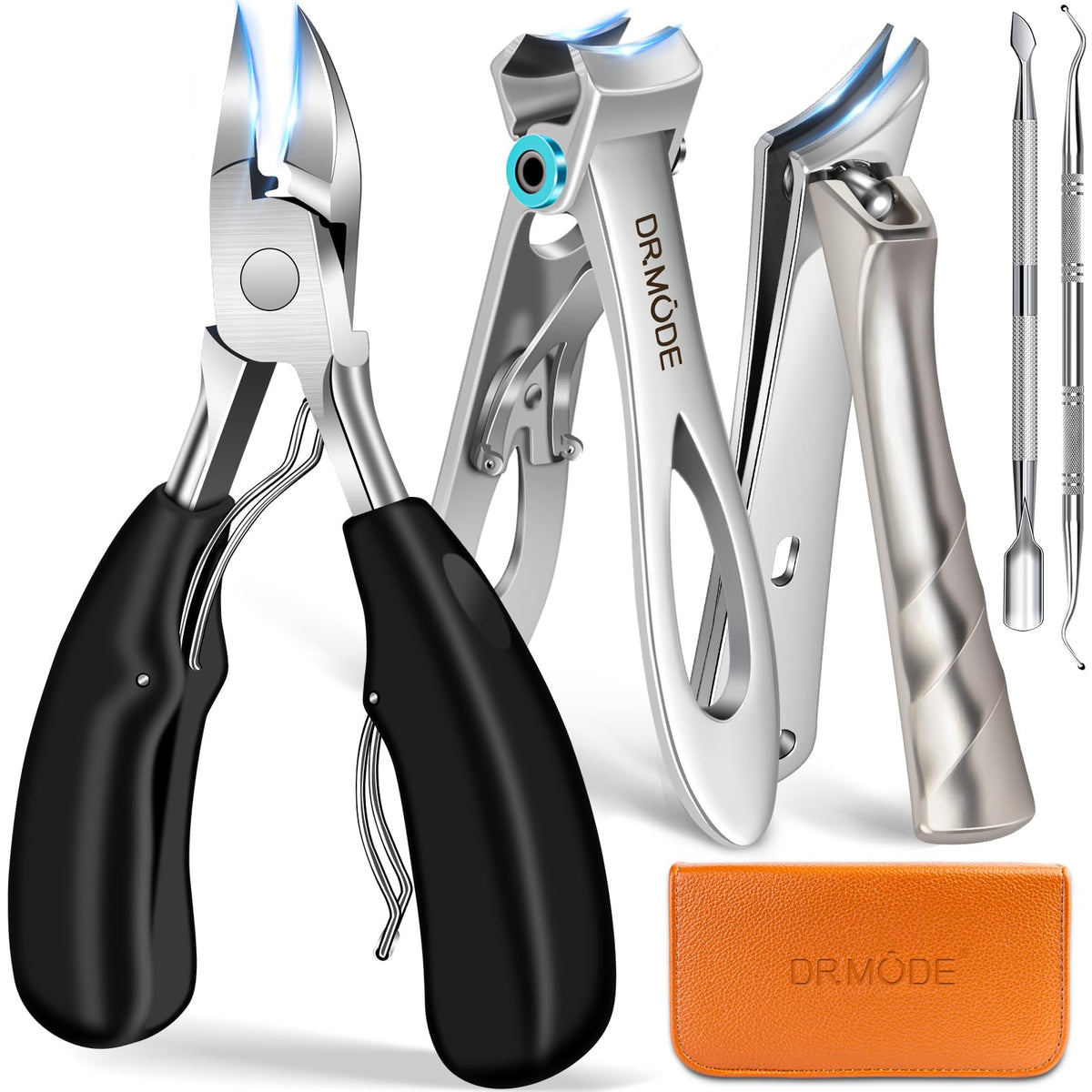 DRMODE Toenail Clippers Set 5-in-1 with large clippers and accessories