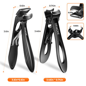 DRMODE toenail clippers showing anti-slip handle design