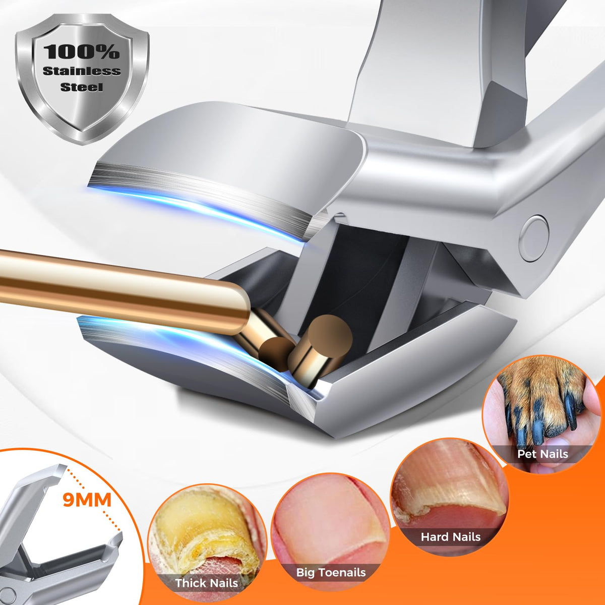 DRMODE Toenail Clippers with catcher for nail clippings