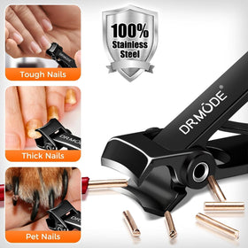 DRMODE toenail clippers with long handle for easy grip