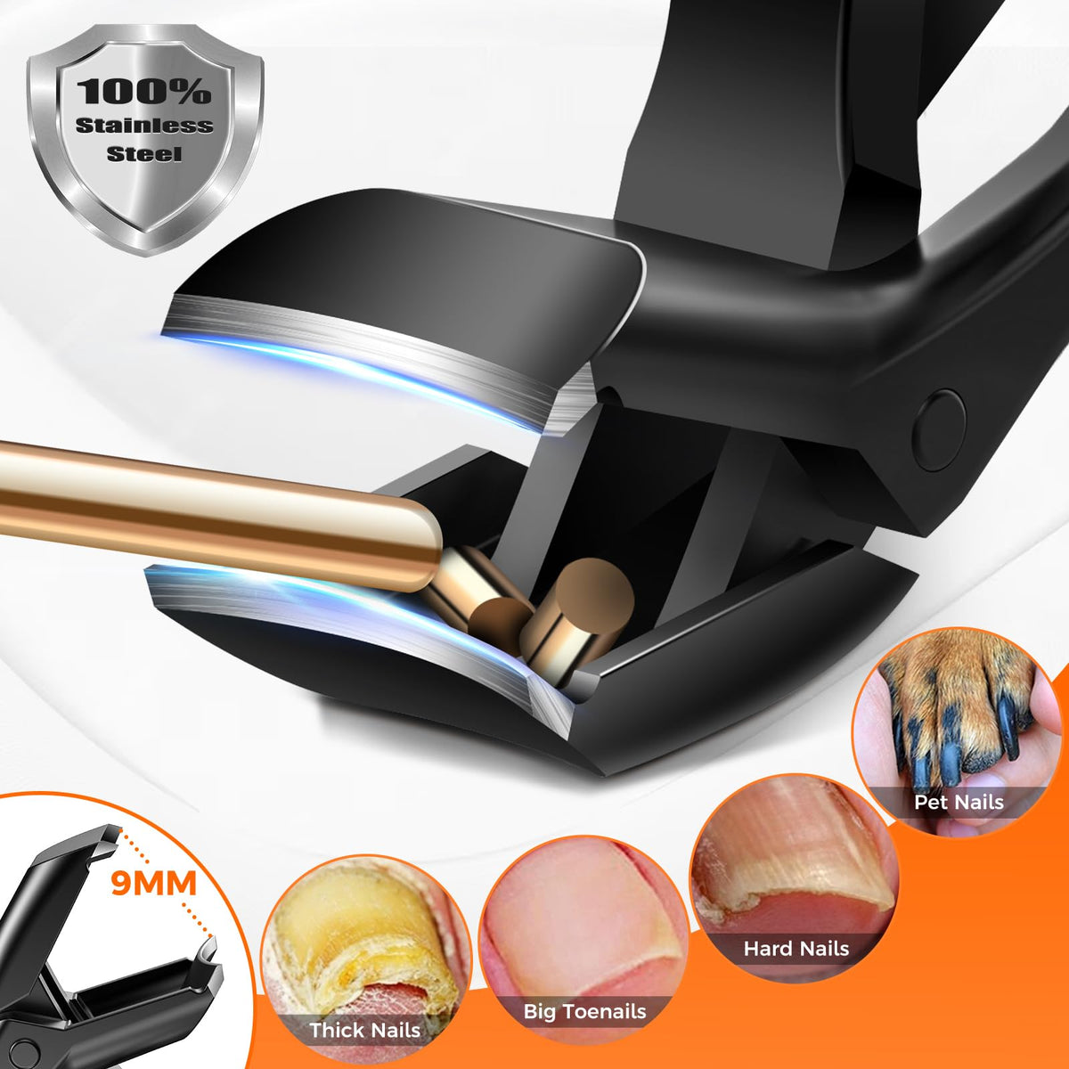 DRMODE Toenail Clippers with nail catcher