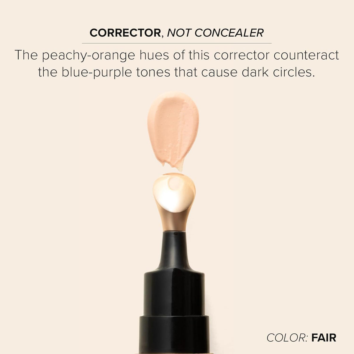 DRMTLGY Luminous Eye Corrector SPF 41 Deep applied under eye