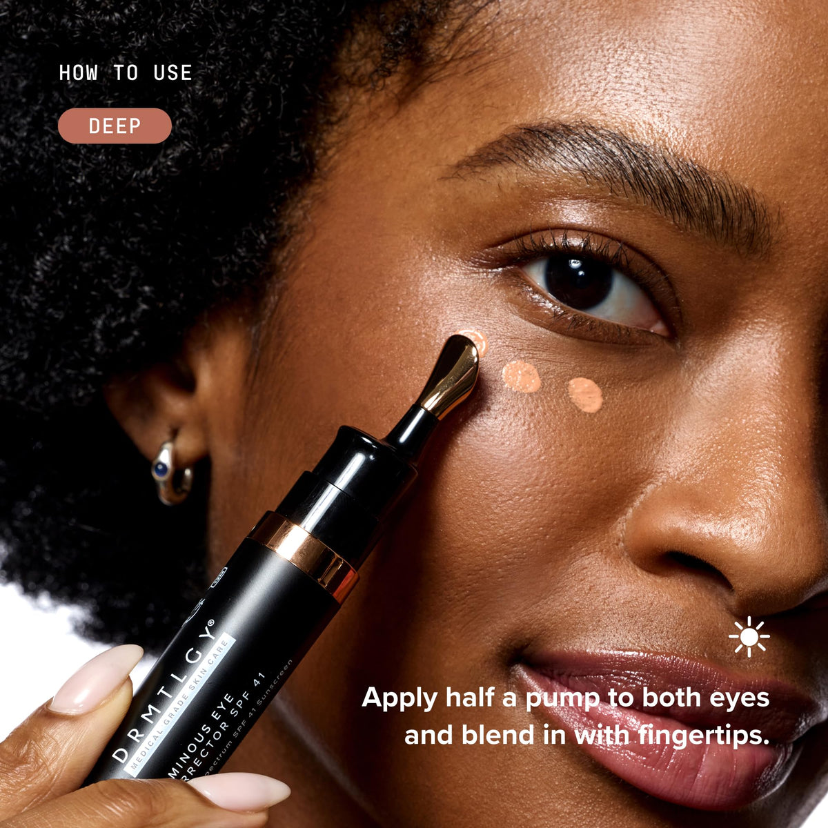 DRMTLGY Luminous Eye Corrector SPF 41 Deep ingredients list