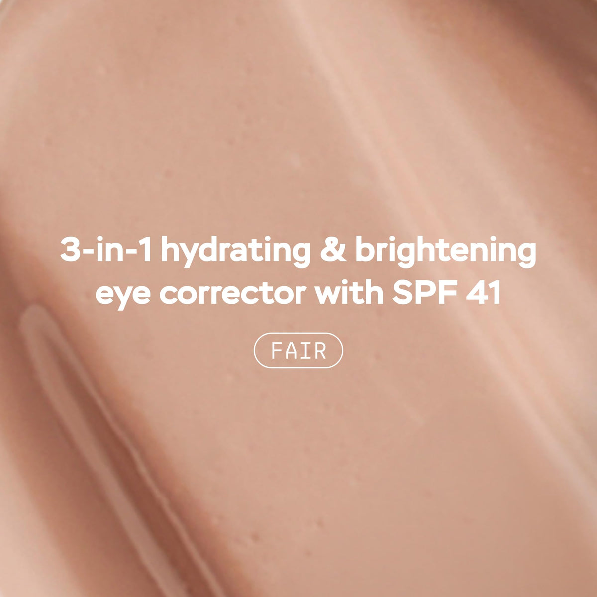 DRMTLGY Luminous Eye Corrector SPF 41 Fair back view with ingredients