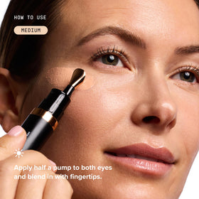 DRMTLGY Luminous Eye Corrector SPF 41 Medium on vanity