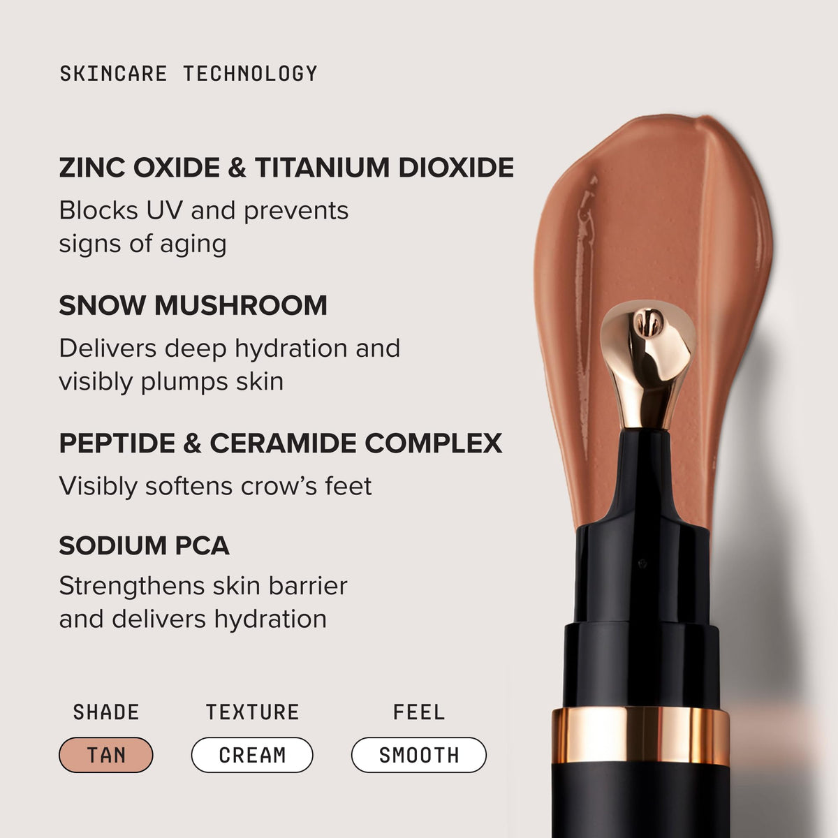 DRMTLGY Luminous Eye Corrector SPF 41 Tan in hand