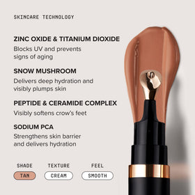 DRMTLGY Luminous Eye Corrector SPF 41 Tan in hand