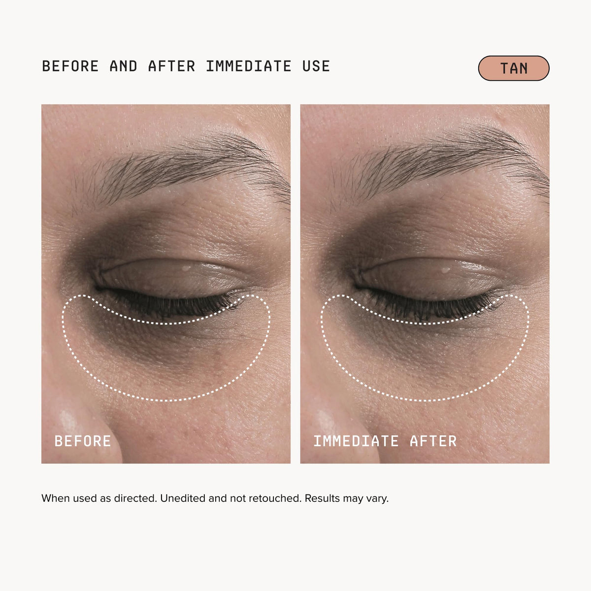 DRMTLGY Luminous Eye Corrector SPF 41 Tan texture close-up