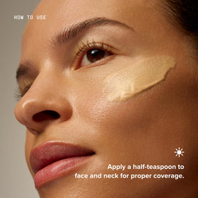 DRMTLGY Matte Universal Tinted Moisturizer SPF 46 with makeup brushes