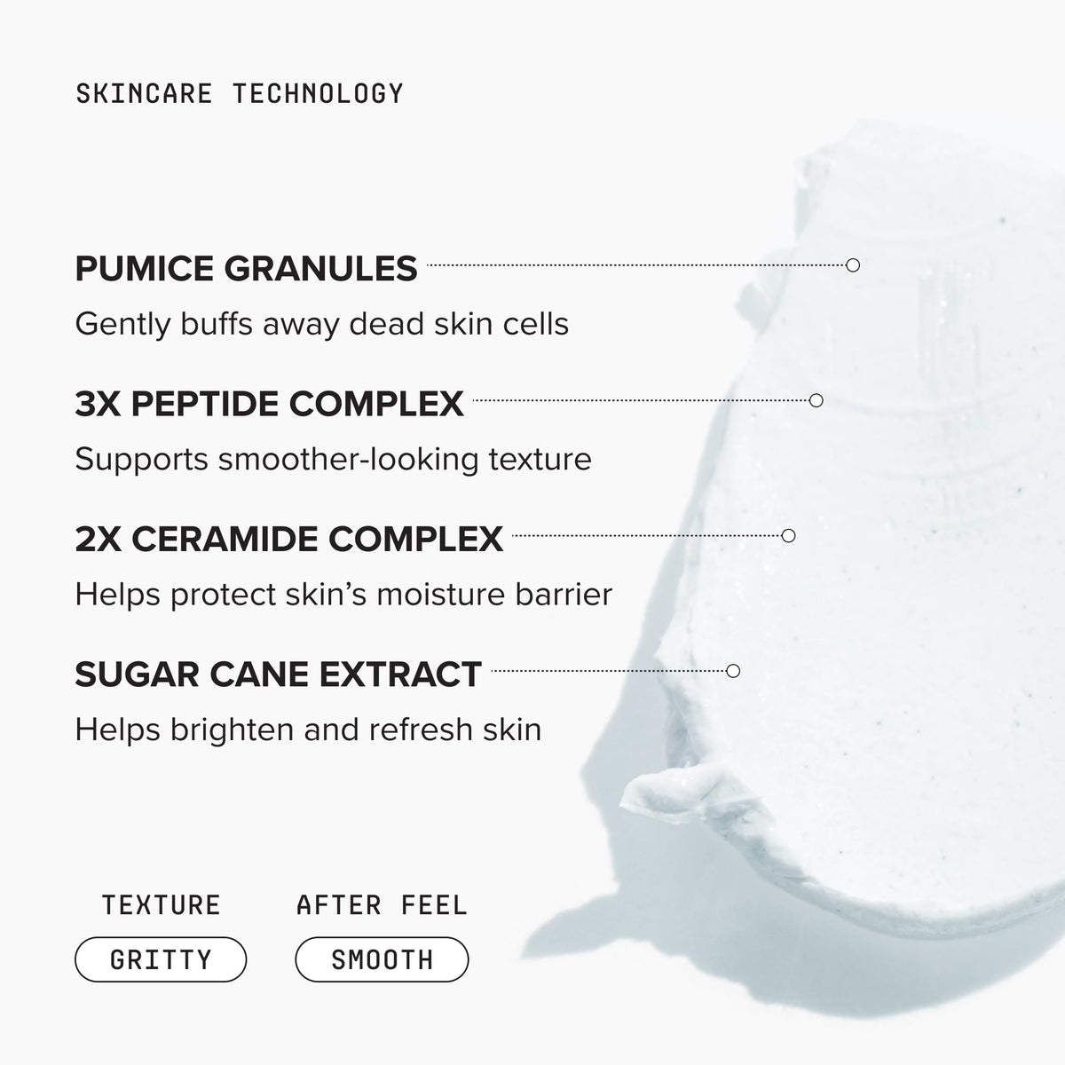 DRMTLGY Microdermabrasion Scrub side view