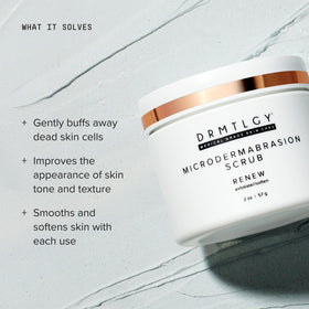 DRMTLGY Microdermabrasion Scrub texture close-up