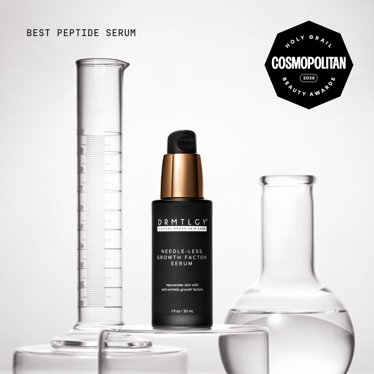 DRMTLGY Needle-less Growth Factor Serum bottle top view