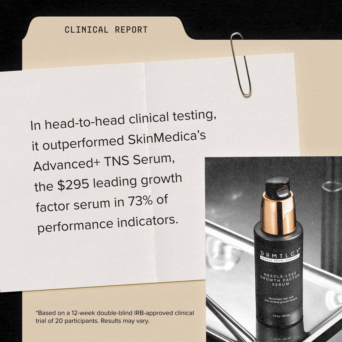 DRMTLGY Needle-less Growth Factor Serum in lifestyle setting