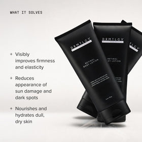 DRMTLGY Retinol Body Lotion 191g back view