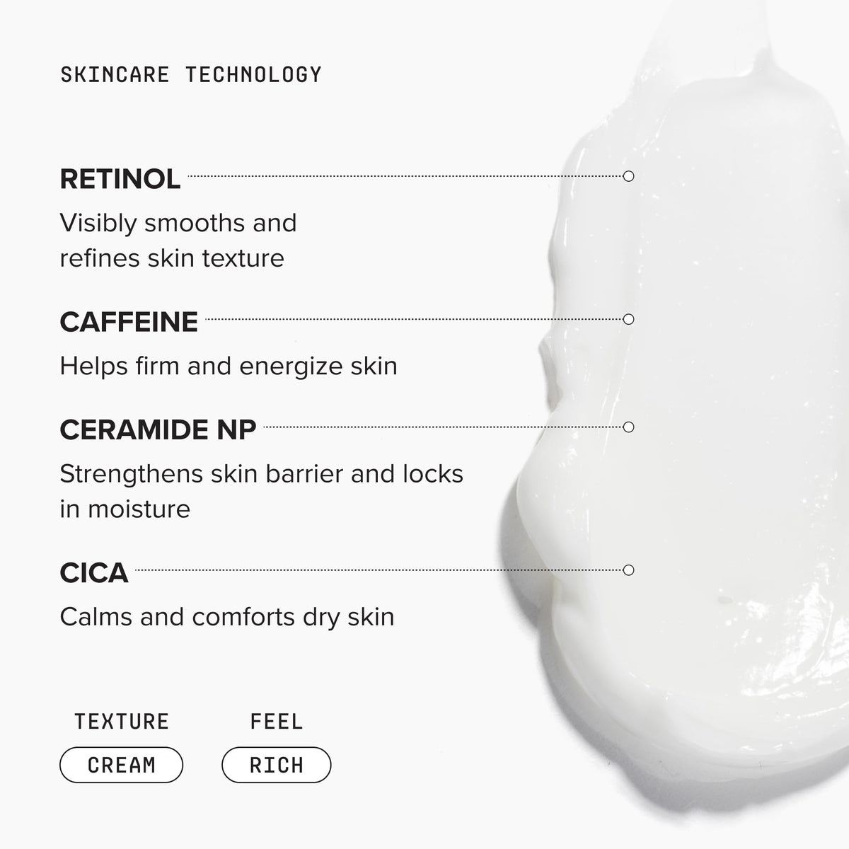 DRMTLGY Retinol Body Lotion 191g side view