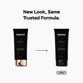 DRMTLGY Retinol Body Lotion application on skin