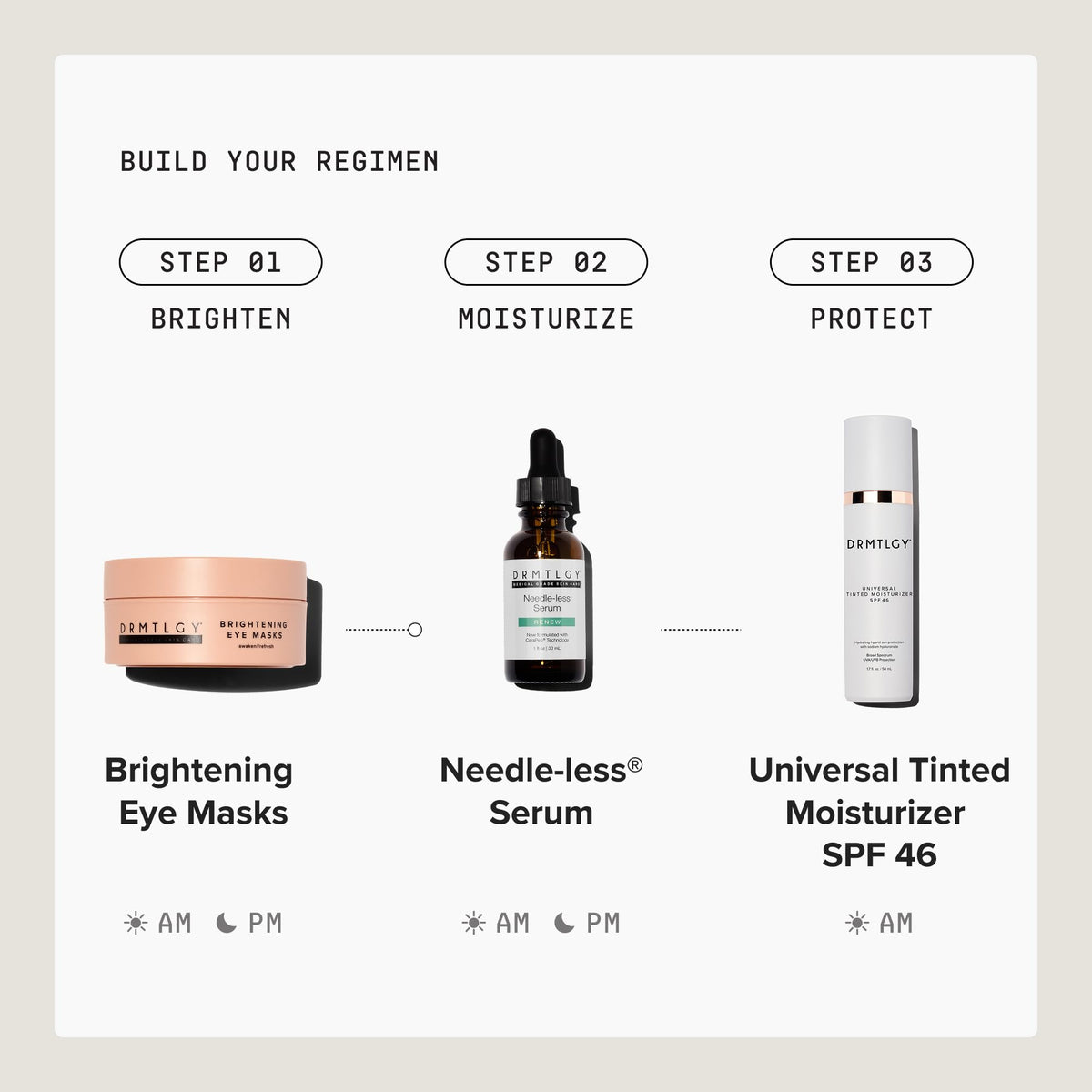 DRMTLGY Tinted Moisturizer SPF 46 on vanity