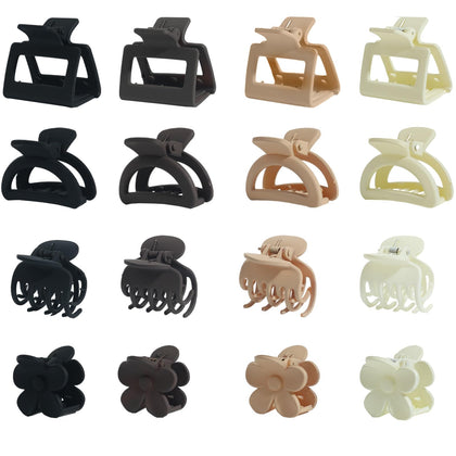 Drnytunk 16Pcs Medium Claw Hair Clips set in assorted colours