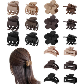 Drnytunk 18-Piece Small Claw Clips Set assorted designs