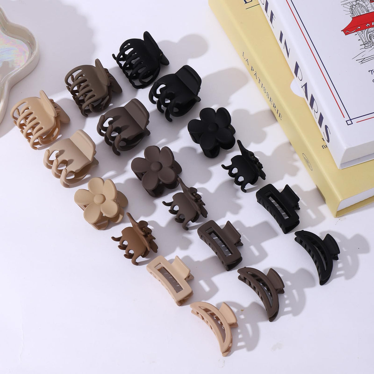 Drnytunk claw clips in a variety of styles