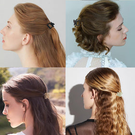 Drnytunk hair clips showing various styles and designs