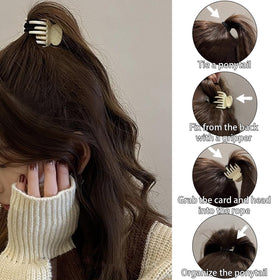 Drnytunk Mini Hair Clips arranged by style