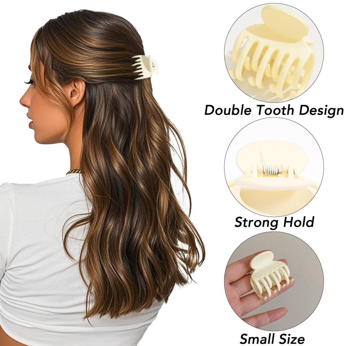 Drnytunk Small Claw Clip showcasing intricate edging