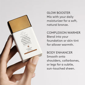 Drunk Elephant D-Bronzi Sunshine Drops 30ml in a beauty routine setup