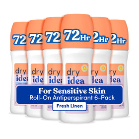 Dry Idea Fresh Linen Roll On Deodorant 3.25oz front view