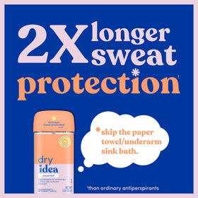Dry Idea Gel Deodorant for Women, back view with ingredients