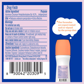 Dry Idea Unscented Roll-On Deodorant application