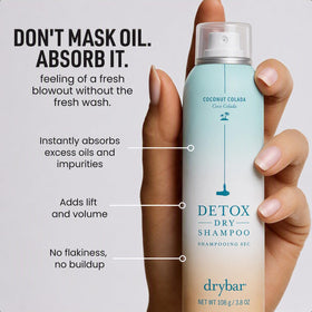 Drybar Detox Dry Shampoo 3.8 oz side view showing nozzle