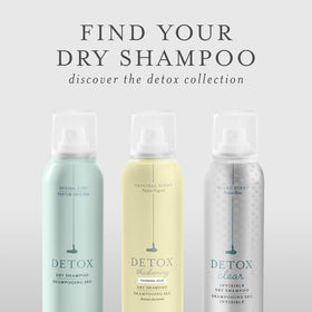 Drybar Detox Thickening Dry Shampoo 3.8 oz in bathroom setting