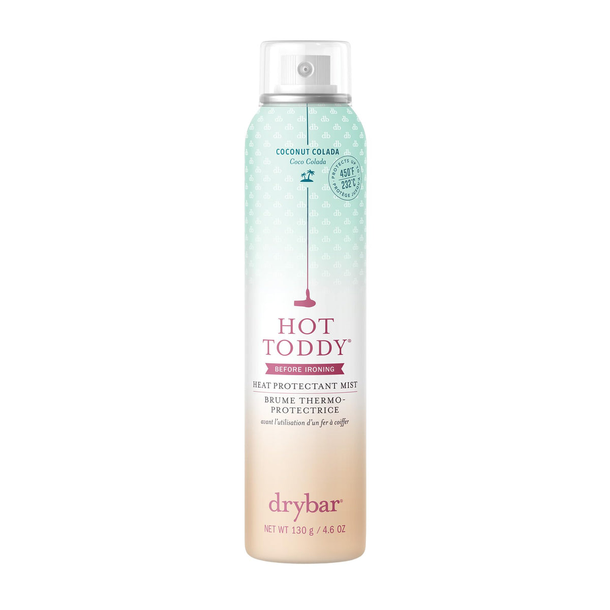 Drybar Hot Toddy Heat Protectant Mist front view 4.6 oz