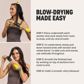 Drybar The Half Shot brush in lifestyle setting