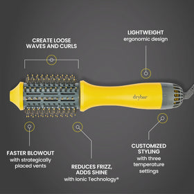 Drybar The Single Shot Blow-Dryer Brush in use on hair