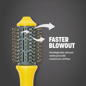 Drybar The Single Shot Blow-Dryer Brush showing the barrel and bristles