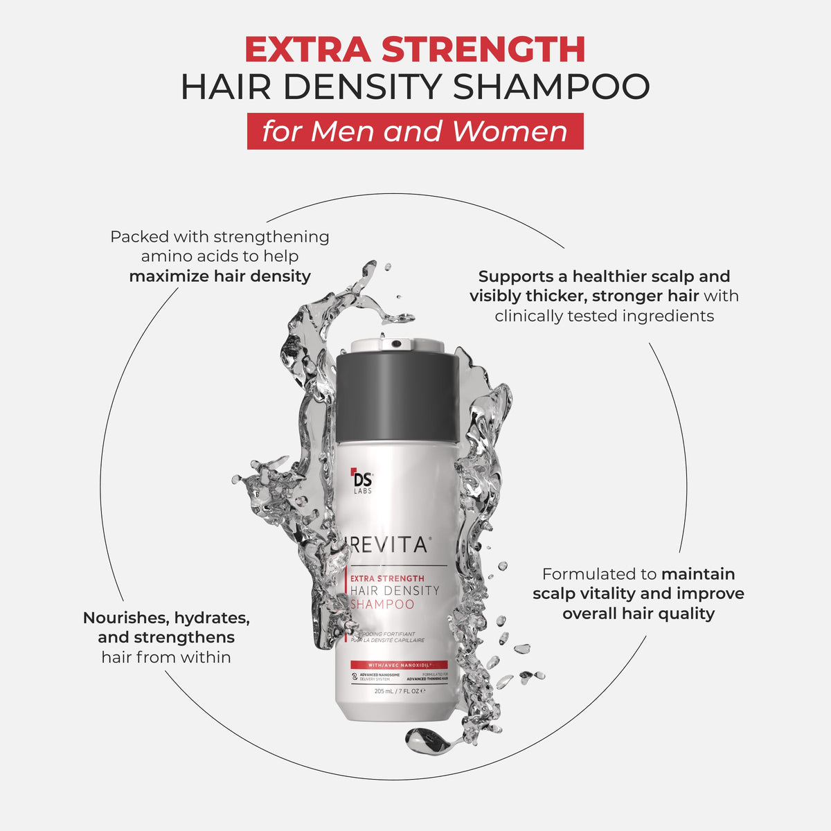 ds labs Revita Extra Strength Shampoo 205mL with pump