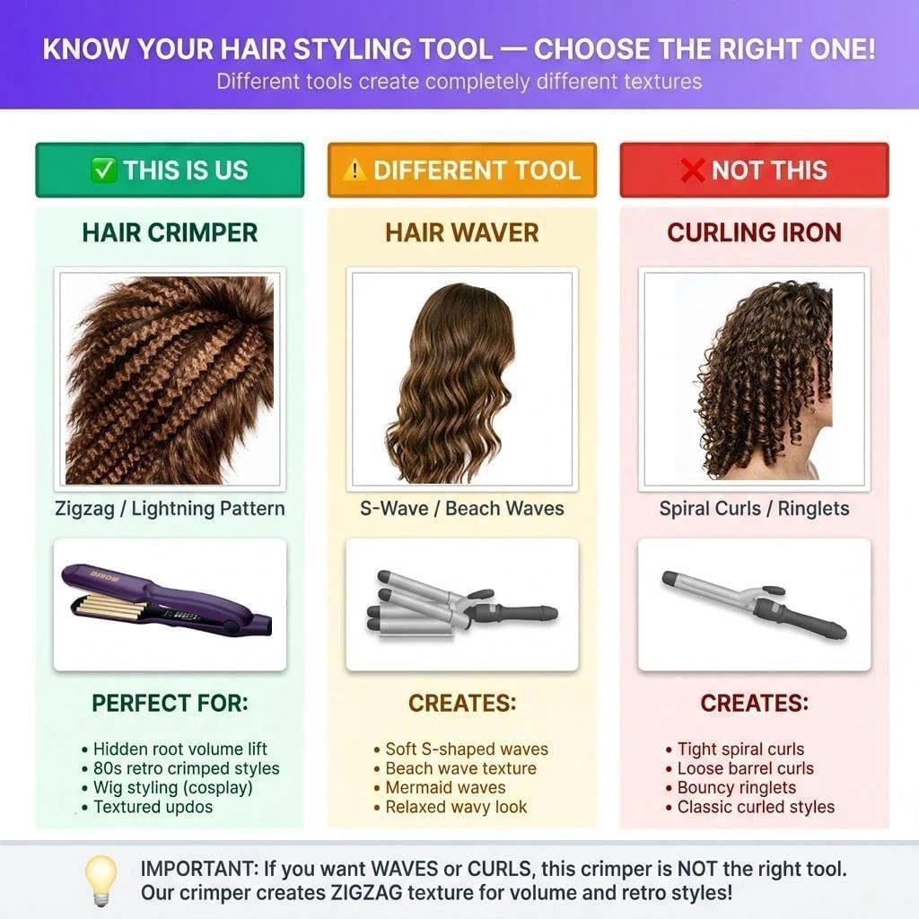 DSHOW Crimping Iron compact design for styling