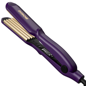DSHOW Hair Crimper purple model front view with ceramic plates