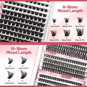 Dual-ended brush for applying adhesive and combing lashes