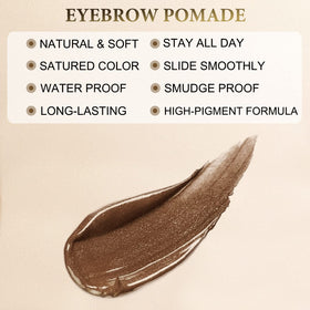Dual-ended eyebrow brush included in LAVONE kit